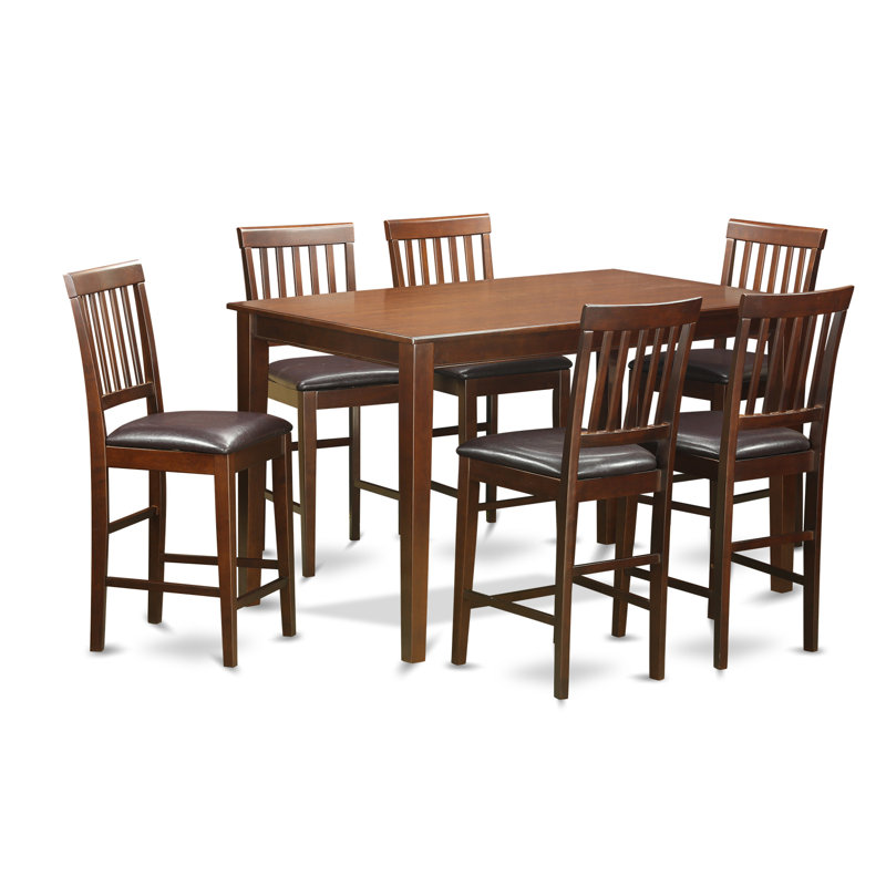 Wooden Importers 7 Piece Counter Height Dining Set & Reviews Wayfair